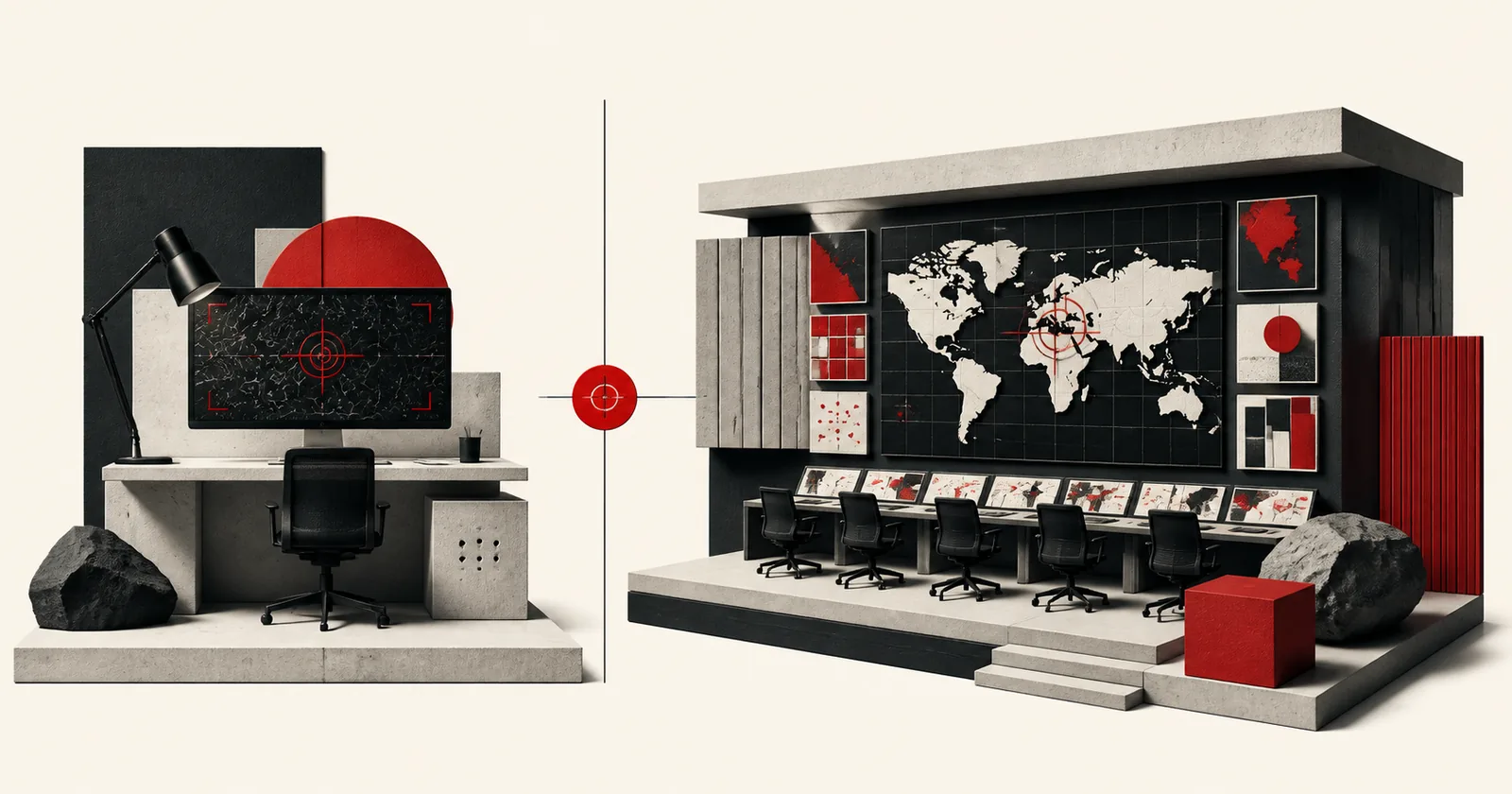 One specialist operator compared with a coordinated paid-media agency team